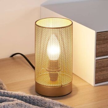 Pauleen Mesh stolná lampa zlatá