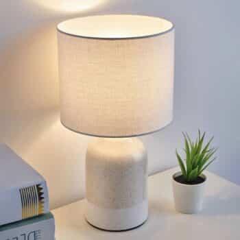 Pauleen Sandy Glow stolná lampa biela a krémová