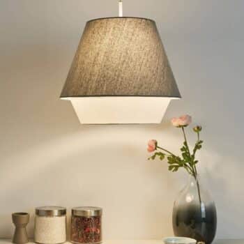 Pauleen Nobel Delight závesná lampa v sivej/bielej - Image 2
