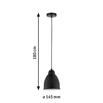 Paulmann Neordic Hilla závesná lampa, čierna - Image 2
