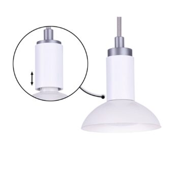 Paulmann Runa závesná lampa, biela/sivá - Image 2