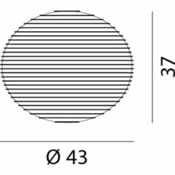 Rotaliana Flow Glass H3 stropné svietidlo Ø 43 cm - Image 2