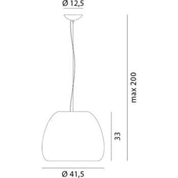Rotaliana Pomi H2 závesná lampa zlatá Ø 41,5 cm - Image 2