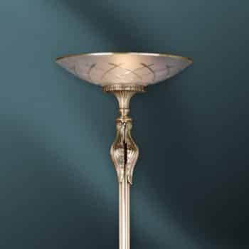 Stojacia lampa osvetľujúca strop Arena, sklo - Image 2