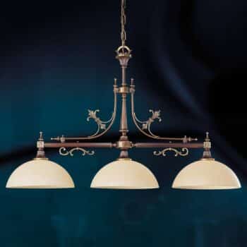 Troj-plameňová závesná lampa Kasíno - Image 3