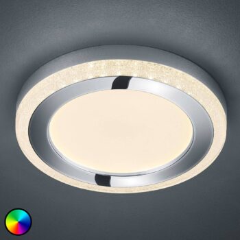 Stropné LED svietidlo Slide biele okrúhle Ø 40 cm - Image 3