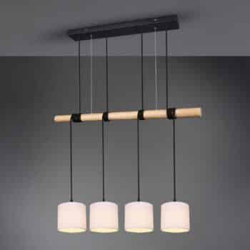 Závesná lampa Odin s textilnými tienidlami, 4-pl. - Image 2
