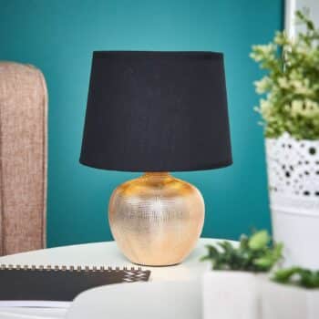 Čierno-zlatá stolná lampa Thorina - Image 4