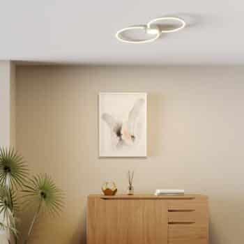 Stropné LED svietidlo Duetto, kruhy - Image 3