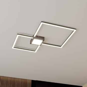 Lindby Duetto stropné LED svietidlo antracit 28 W