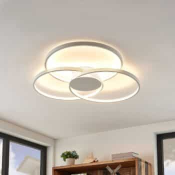 Lindby Riley stropné LED, stmievateľné, biele