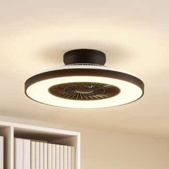 Starluna Orligo stropný LED ventilátor čierny
