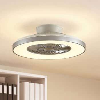 Starluna Orligo stropný LED ventilátor, striebro