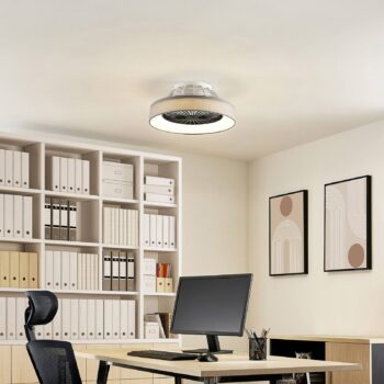 Starluna Circuma stropný LED ventilátor, sivý - Image 2