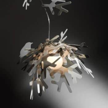 Slamp Luis – dizajnérska závesná lampa, zlatá - Image 4