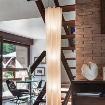 Slamp Bach stojaca lampa, výška 184 cm, zlatá - Image 4