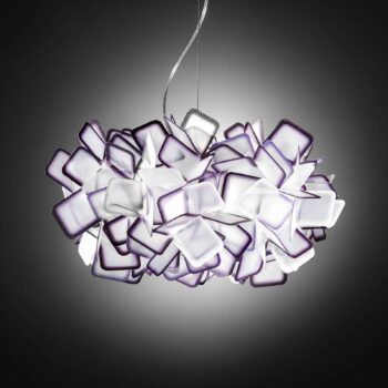 Slamp Clizia – dizajnérska závesná lampa, fialová - Image 3