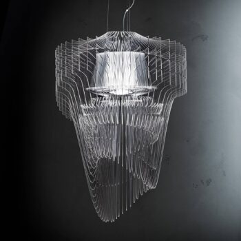 Slamp Aria – LED závesná lampa, 75 cm, číra - Image 3