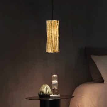 Slamp Accordéon Vertical závesná, zlatá/čierna - Image 2