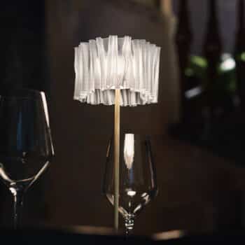 Slamp Accordéon Battery stolová lampa prizma/biela - Image 2
