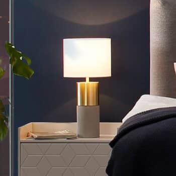 Villeroy & Boch Turin stolná lampa, betón 33 cm