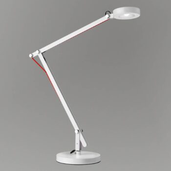 LED lampa na písací stôl Stina, biela