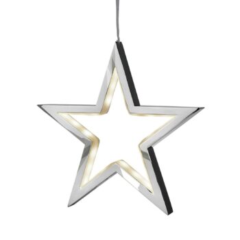 LED hviezda Lucy, chróm, 18 cm - Image 2
