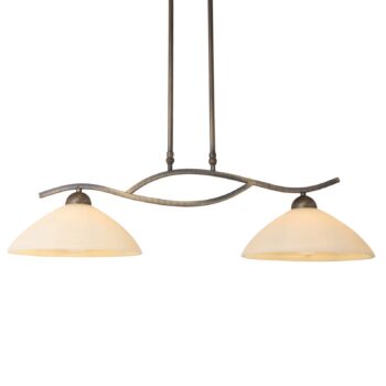 Závesná lampa Capri 2-pl. krém/bronz - Image 3