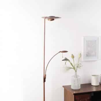 Stojaca LED lampa Zenith bronzovej farby, stmievač - Image 4