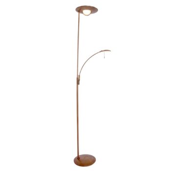 Stojaca LED lampa Zenith bronzovej farby, stmievač - Image 3