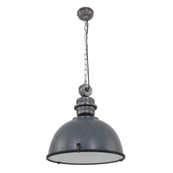 Sivá závesná lampa Bikkel XXL, priemyselný dizajn - Image 4