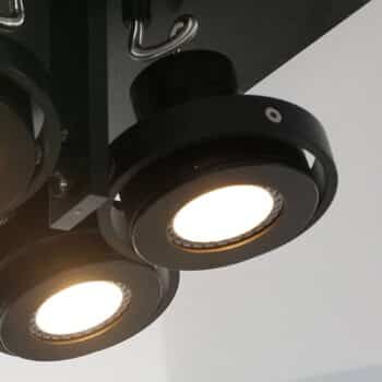 Stropné LED svietidlo Westpoint 4-pl. čierne - Image 2