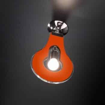Dizajnové stropné svietidlo Flat 32 cm oranžové - Image 2