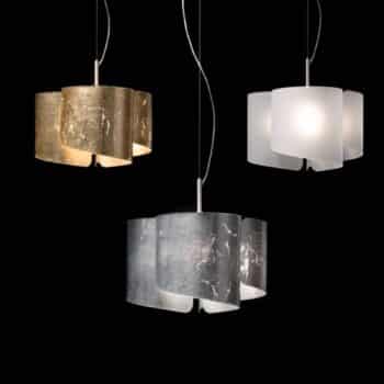 Závesná lampa Papiro 5-plameňová satinovaná - Image 3