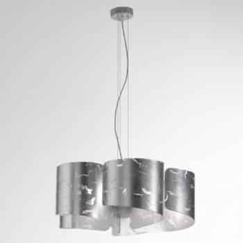 Závesná lampa Papiro, 5-plameňová, striebro - Image 4
