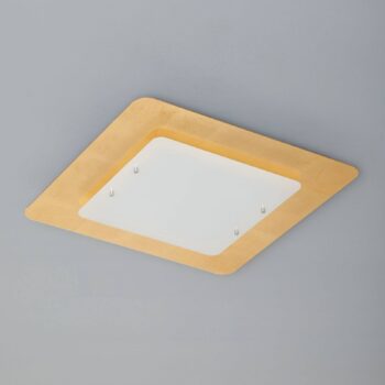 Stropná lampa Pop up, pozlátený rám, 60x60cm - Image 2