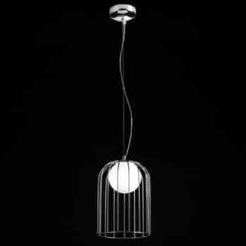 Kluvi – chrómovaná závesná lampa, 18 cm - Image 2