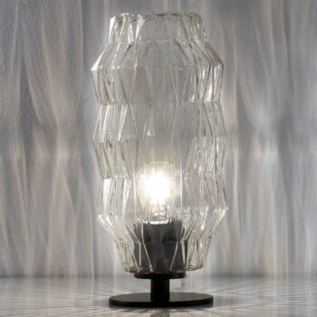 Stolná lampa Origami, priehľadná - Image 2