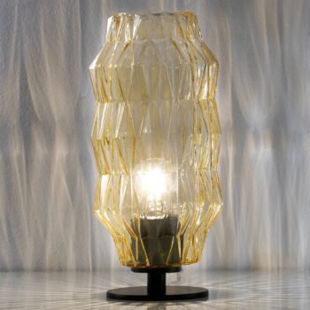 Stolná lampa Origami, jantárová - Image 2
