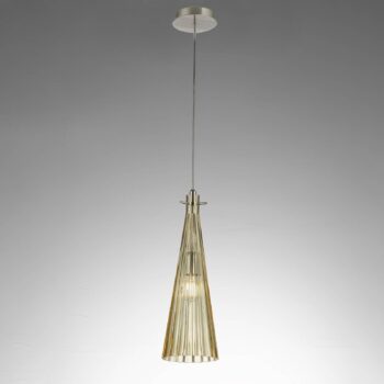 Závesná lampa Costa Rica zo skla, jantárová - Image 2
