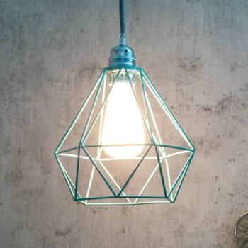 SEGULA Diamant závesná klietkové tienidlo tyrkys