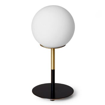 Mosadzná stolná lampa Jugen s čiernym podstavcom - Image 3