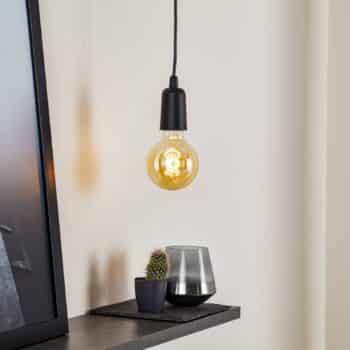Závesná lampa Brasil, čierna, jedno-plameňová - Image 2