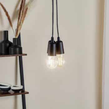 Závesná lampa Brasil, čierna, troj-plameňová - Image 2
