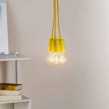 Závesná lampa Brasil, žltá, troj-plameňová - Image 2