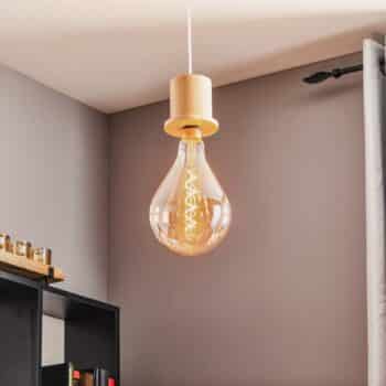 Závesná lampa Head s objímkou zo svetlého dreva - Image 2