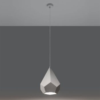 Závesná lampa Fabus s bielym keramickým tienidlom - Image 2