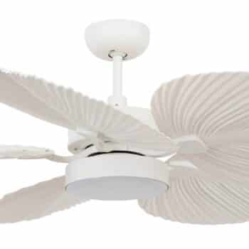 Stropný ventilátor Bali s LED svietidlom, biela