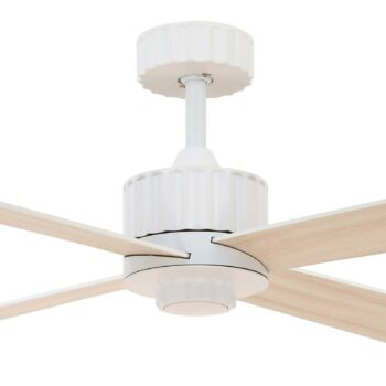 Stropný ventilátor Newport LED svietidlo biela/dub