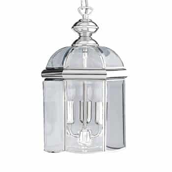 Závesná lampa Arlind, Ø 22 cm, chróm